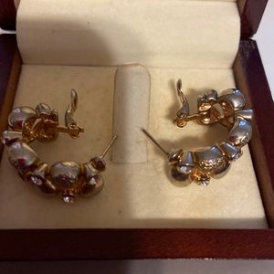 Golden plated earrings